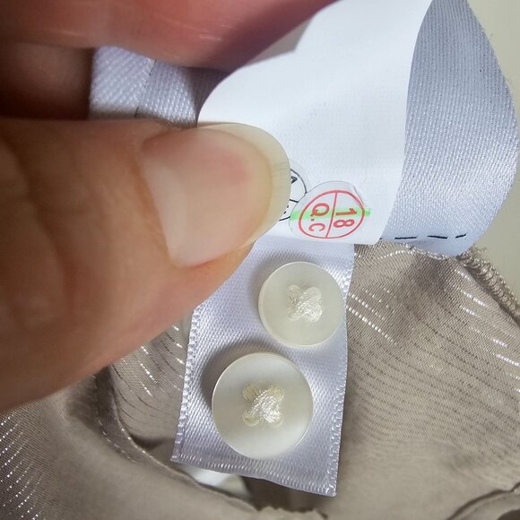 Gap The Big Shirt Oversized Button Up Blouse Sz L Metallic Stripes Lagenlook - Picture 8 of 10